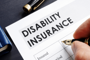 Disability insurance form. Long term vs short term disability.